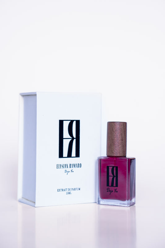 Elysian Ramaro Midnight Celebration perfume bottle with packaging on a white background